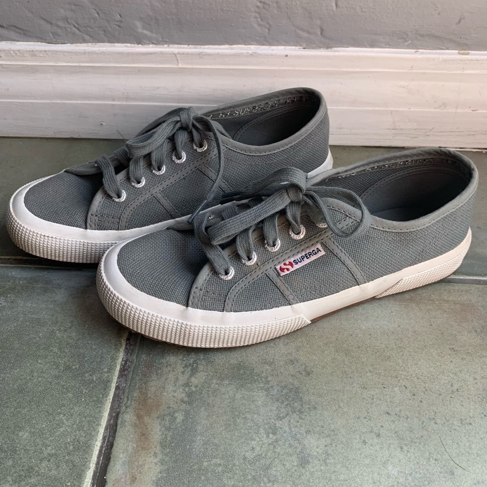 Superga Cotu Classic Sneaker- Grey Blue Size 6.5 Womens